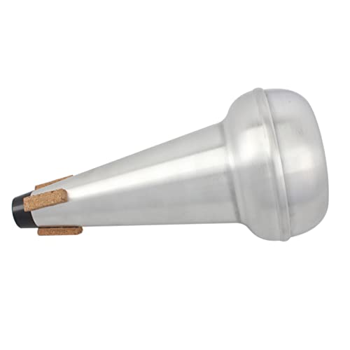 ERINGOGO 1 Pieza silenciar silenciador de trombón tenor trompeta larga instrumento musical mudo Silver