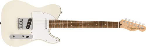 Squier Affinity Series Telecaster Guitarra eléctrica, con 2 años de garantía, blanco olímpico,...