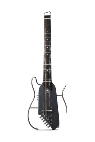 Donner HUSH I - Guitarra acústica-eléctrica acústica portátil para viajes, ultraligera y silenciosa,...