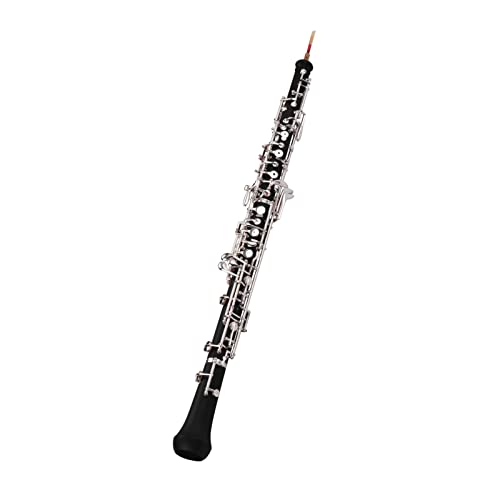 Beyamis Oboe Profesional en Do, Estilo semiautomático, Llaves niqueladas, Instrumento de Viento Madera...