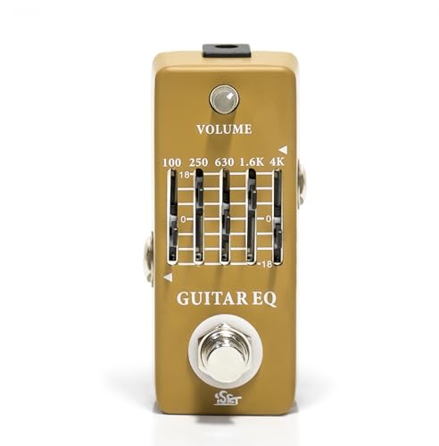 ISET - Pedal de ecualizador de guitarra analógica - Pedal EQ para guitarra eléctrica y acústica con...