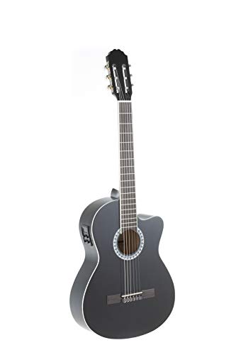 Gewa ISGEWPS510198 Guitarra Electro Acústica 4/4, Negra Resaque
