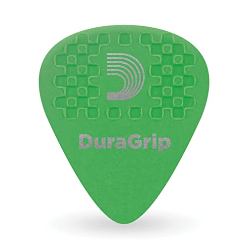 D'Addario Accessories DuraGrip Púas de Guitarra con Grip para Guitarra Acústica, Eléctrica y Bajo,...