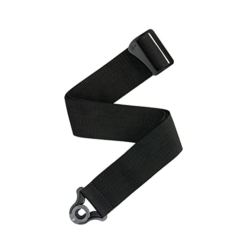 D'Addario Correa de guitarra Auto Lock para guitarras acústicas y eléctricas, 2 ancho, Polypro, negro