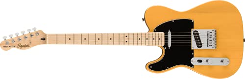 Squier Affinity Series Telecaster Guitarra eléctrica, con 2 años de garantía, rubio mariposo,...