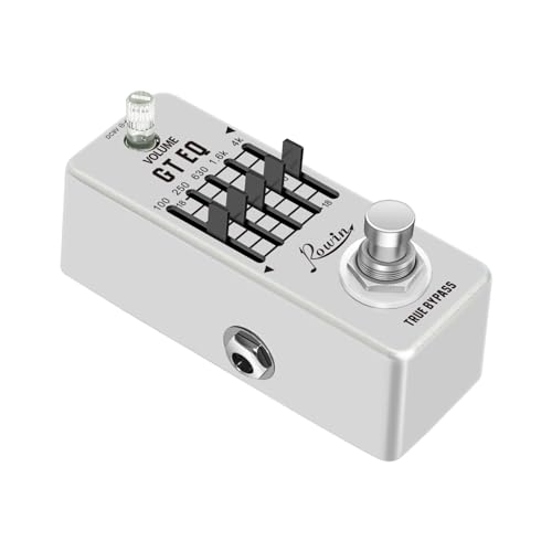 zolyet Pedal ecualizador de 5 bandas para guitarra eléctrica, 100 Hz, 250 Hz, 630 Hz, 1,6 kHz, 4 kHz,...