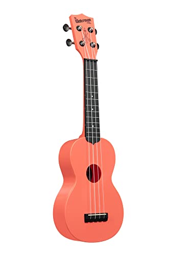 Kala Brand Music Co. The Waterman Beach Collection, ukelele de 4 cuerdas, derecho, rosa anochecer,...