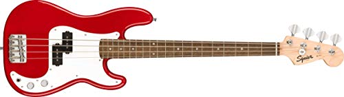 Fender Squier Electric Bass - Mini Bass de precisión en rojo Dakota