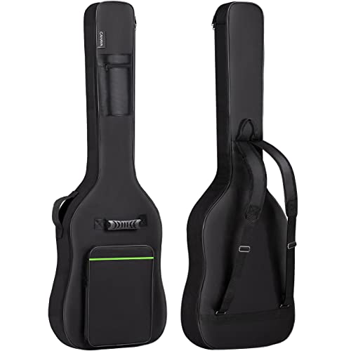 CAHAYA - Bolsa para guitarra baja, 0.3 pulgadas, acolchado, color negro, funda suave para bajo...