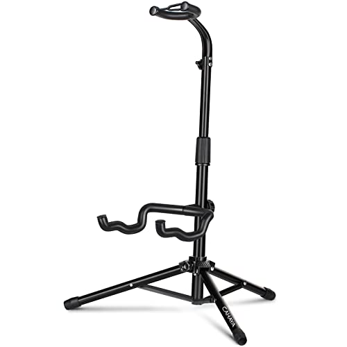 CAHAYA - Soporte de guitarra universal plegable para guitarras eléctricas acústicas, bajo (negro)