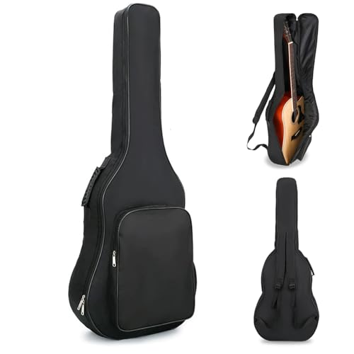 Bolsa de Guitarra de 38-41 pulgadas Universal, Funda Guitarra Acustica de Espesar con Doble Correa de...