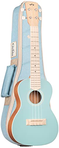 Córdoba - Ukelele de concierto Matiz Mint de 15 cm con bolsa de nailon reciclado a juego