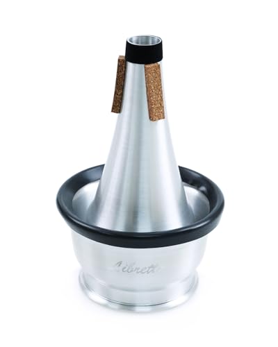 Libretto Trumpet Mute, AC011-6, mudo de taza, todo aluminio, volumen ajustable, excelente para el...