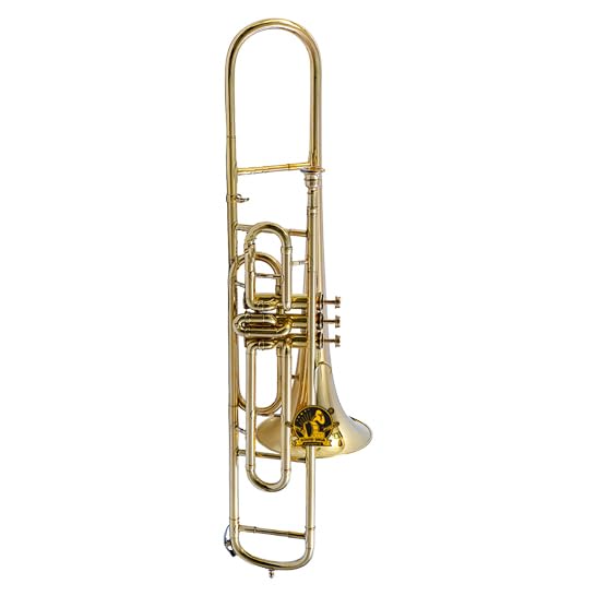 SOUND SAGA® - Trombón de válvula, paso BB, calidad premium, incluye boquilla y estuche de transporte....