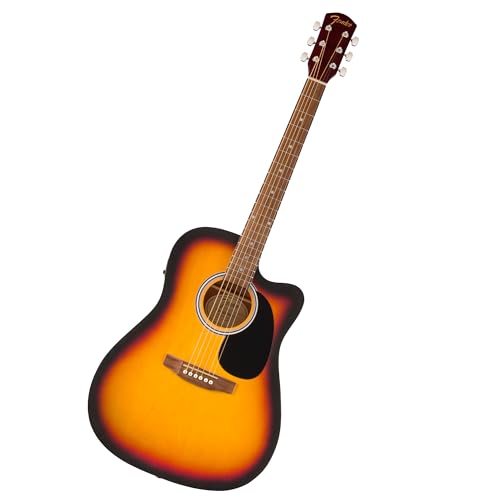 Fender FA-25CE Dreadnought Guitarra eléctrica acústica, guitarra principiante, con 2 años de...