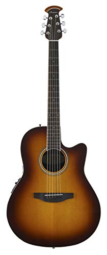 Ovation - Guitarra acústica-eléctrica de 6 cuerdas, diestros, 2 colores Sunburst (CS24-1)
