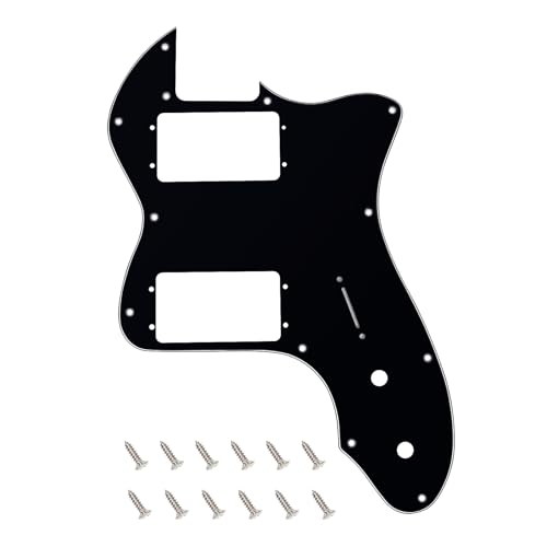 Banworks - Golpeador Tele HH de 3 capas, 12 agujeros, amplia gama, ranura para pastilla, Telecaster,...