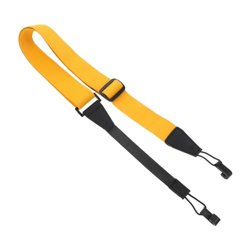 GANAZONO Correa de Ukelele Ajustable con Gancho en J, Amarillo, Tela, Clásico, Accesorio para...