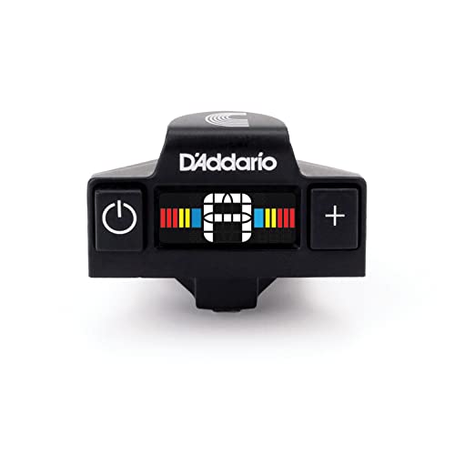 D'Addario Ukulele Tuner - Ukulele Sound Hole Tuner - Digital Tuner - Non Marring Sound Hole Clip - Full...