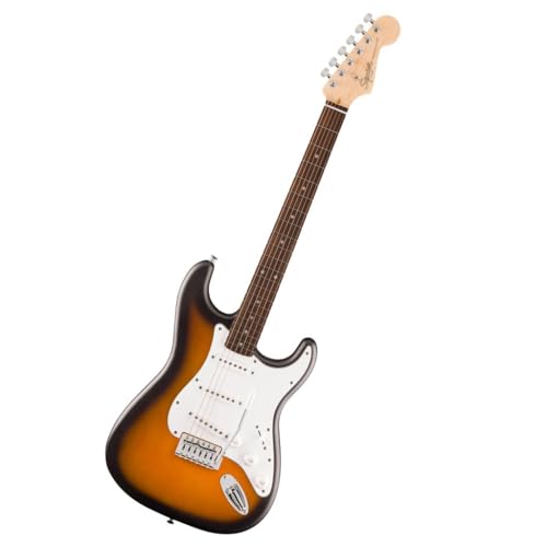 Fender Squier Debut Collection Stratocaster Guitarra Eléctrica, Diapasón Laurel, Color Sunburst