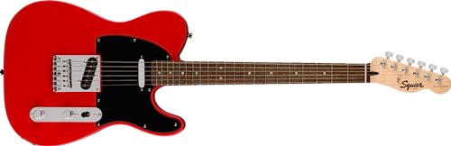 Squire Sonic Telecaster Guitarra eléctrica, Torino Red, Laurel Diapasón