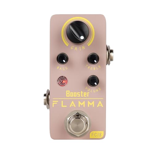 FLAMMA FC18 - Pedal de refuerzo para guitarra eléctrica y bajo, tamaño compacto, True Bypass