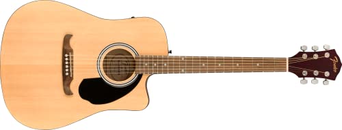 Fender FA-125CE Dreadnought Guitarra acústica, con 2 años de garantía, natural