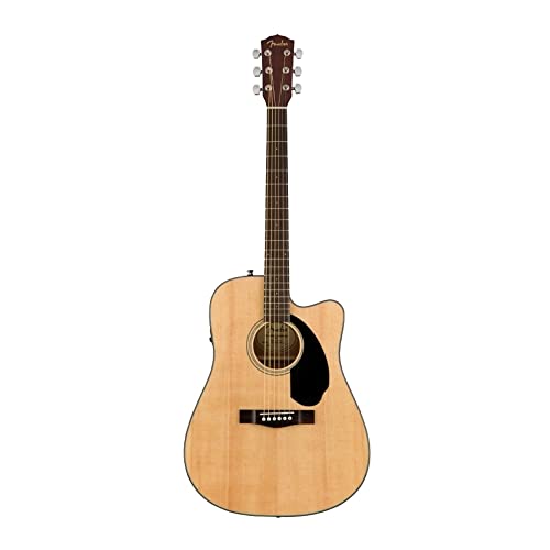 Fender CD-60SCE Dreadnought - Guitarra Electroacústica, color natural