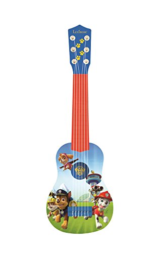 Lexibook, Paw Patrol La Patrulla Canina Chase, Mi Primera Guitarra, 6 Cuerdas de Nylon, 53 cm, guía...