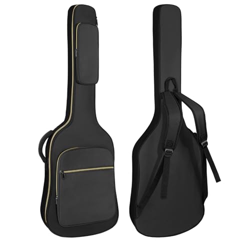 LETSROCK - Funda para guitarra baja, bolsa de 0.35 pulgadas, impermeable, grueso, acolchado, mochila...