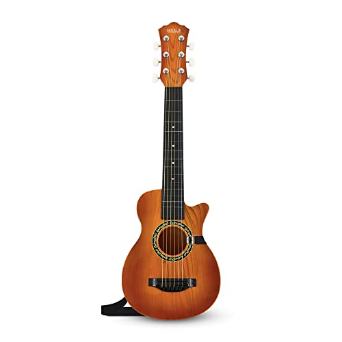 Guitalia Guitarra para Niños de 3 a 12 años con Correa Ajustable, Fabricado con Materiales Resistentes...