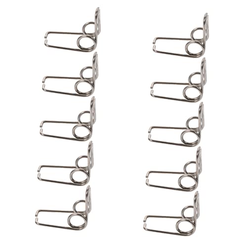 CIMAXIC Accesorios Montaje Drenaje Trompeta Resortes Válvula Agua 10unid Plateados
