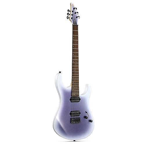 Donner - Guitarra eléctrica de cuerpo sólido, kit de guitarra eléctrica de metal de 39 pulgadas con...