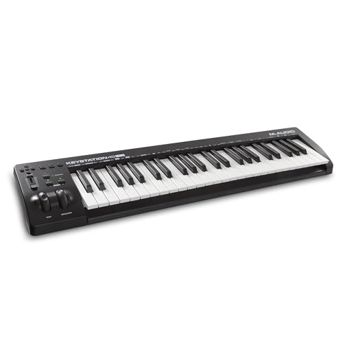 M-Audio Keystation 49 MK3 - Controlador MIDI USB con teclado de 49 teclas, controles asignables, ruedas...