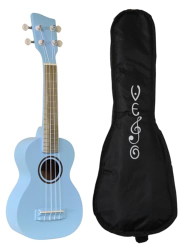 UKULELE ARTESANAL SOPRANO 21' (Azul Pastel)