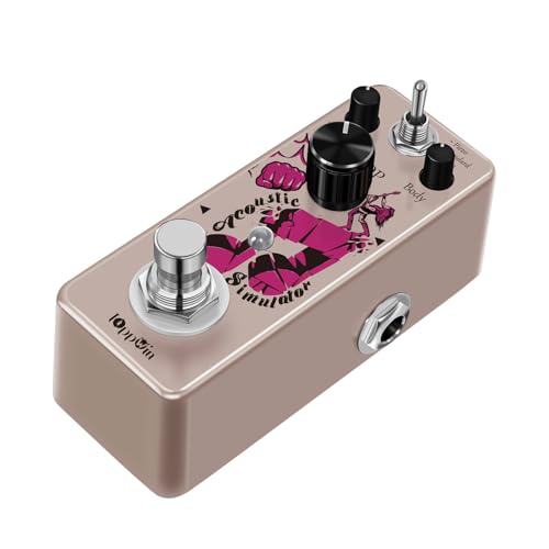 IOppWin Pedal simulador de guitarra acústica – conversión eléctrica a acústica, 3 modos de gabinete...