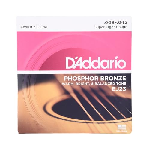 D'Addario Cuerdas Guitarra Acustica - Cuerdas de Guitarra - Cuerdas de Guitarra Acustica - EJ23 -...