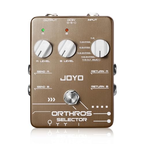 JOYO - Pedales de guitarra selector de línea 6 interruptores de modo con AB 2 bucles de efecto Canal de...