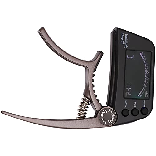 Chromatic Tuner Guitarra acústica Capo Tuner Grabtune Cejilla para guitarra acústica, sistema de...