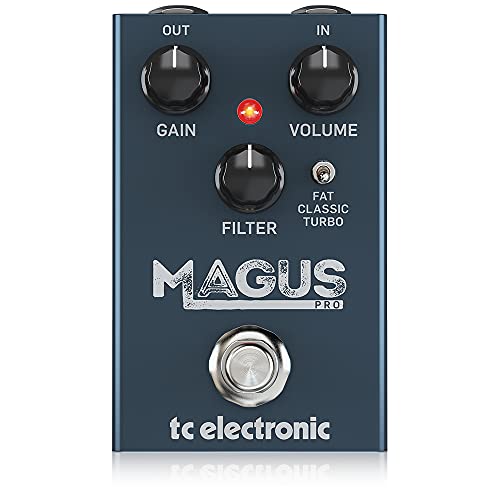 TC Electronic MAGUS PRO - Pedal de distorsión clásico de alta ganancia con medias de grasa, control de...