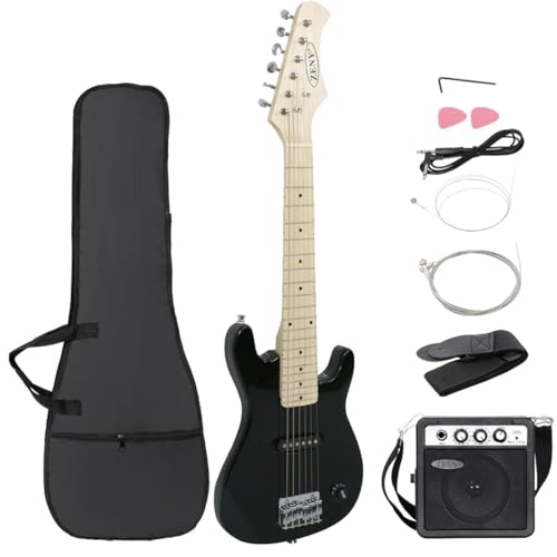 ZENY - Guitarra eléctrica infantil de 30 pulgadas con amplificador de 5 W, bolsa de concierto, correa,...