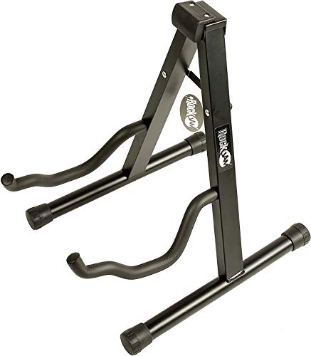 RockJam - Soporte plegable para guitarra con brazos acolchados y pies de goma Soporte eléctrico,...