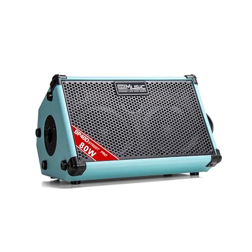 Coolmusic - Amplificador de guitarra acústica BP40D - Altavoz Bluetooth portátil de 80 W W/batería con...