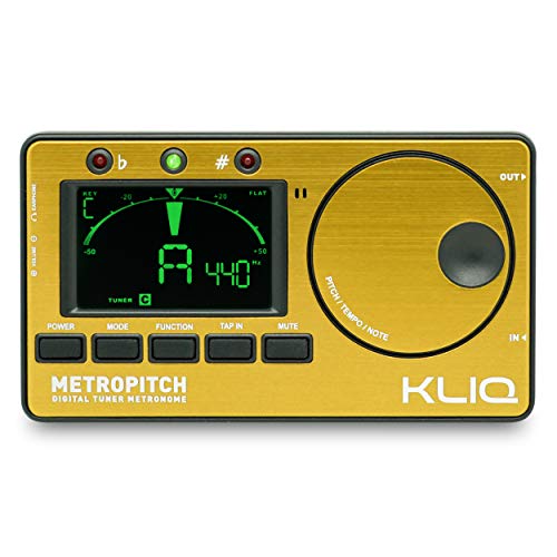 KLIQ MetroPitch - Sintonizador de metrónomo para todos los instrumentos, con guitarra, bajo, violín,...