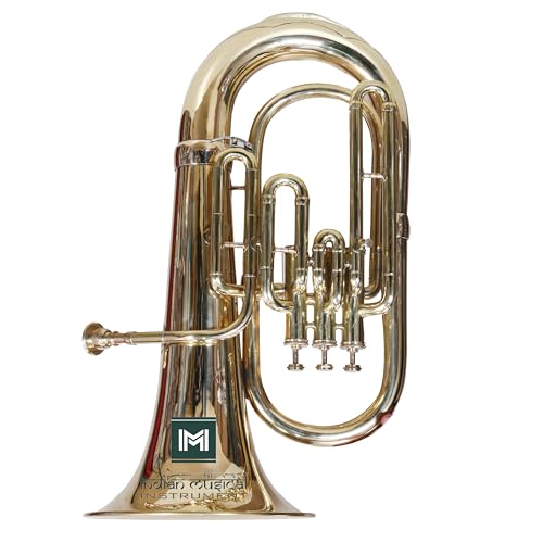 IMI Euphonium - Paso de 3 válvulas Bb, incluye boquilla y estuche de transporte. (níquel latón)