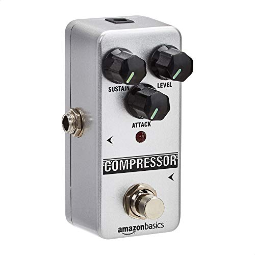 Amazon Basics - Pedal de guitarra compresora, circuito totalmente analógico
