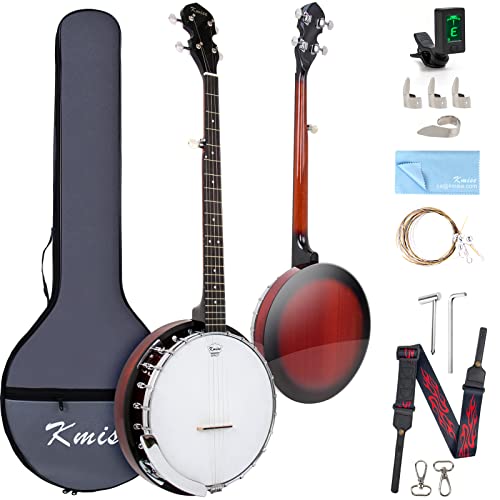 Kmise, Banjo de 5 cuerdas, tamaño completo (MI2953-KUS)