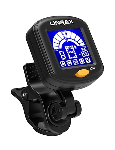 Linrax LT-1 Afinador de Guitarra, Afinador Cromático para Guitarra Bajo Ukelele Violín Banjo Mandolina,...