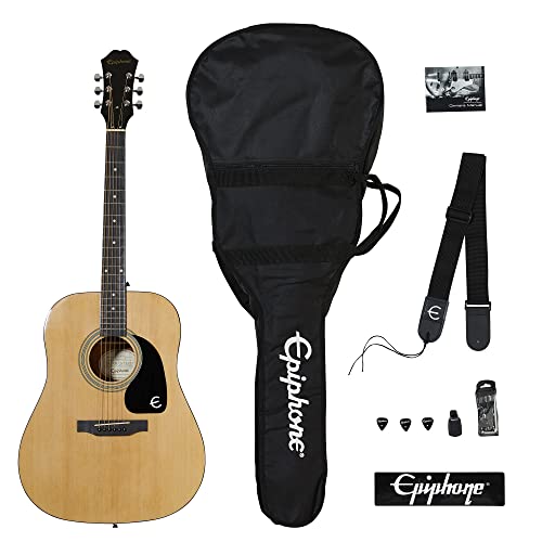 Epiphone ppag-eaftnach3 ft-100 jugador Pack en Natural, Jumbo, natural