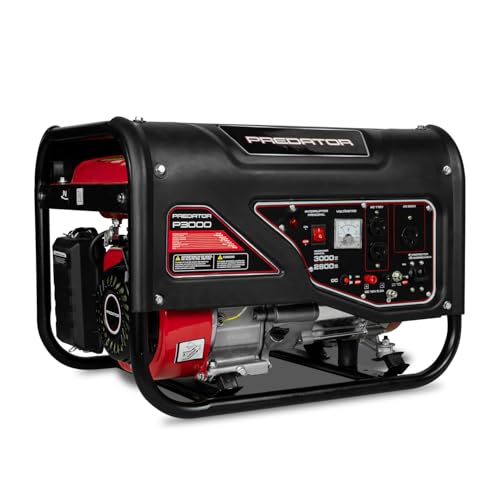 Generador Portátil A Gasolina PREDATOR 3,000w 110v/220v/60hz C/Motor 7.5 Hp - P3000